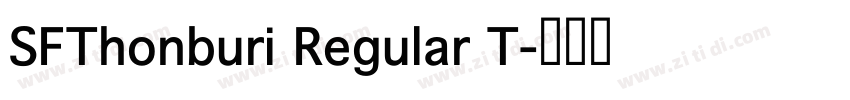 SFThonburi Regular T字体转换